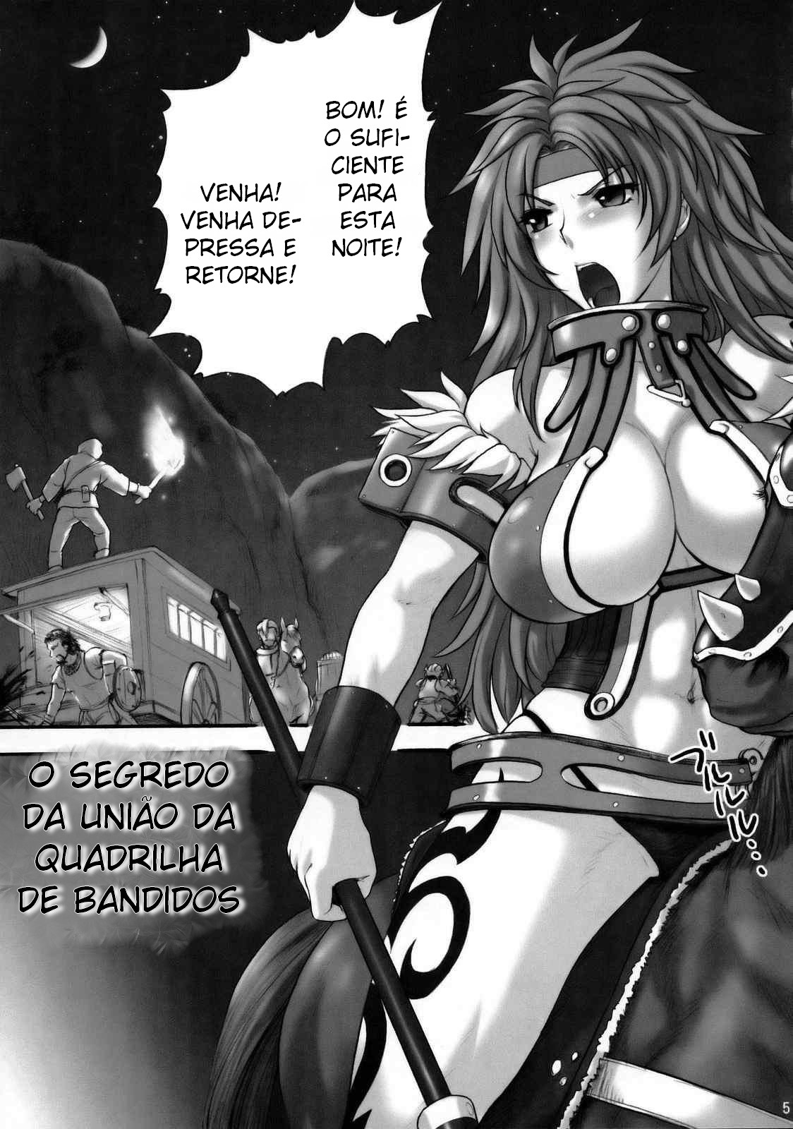 (C76) [Shinnihon Pepsitou] Gang the Bandits (Queen&#039;s Blade) [Portuguese] 