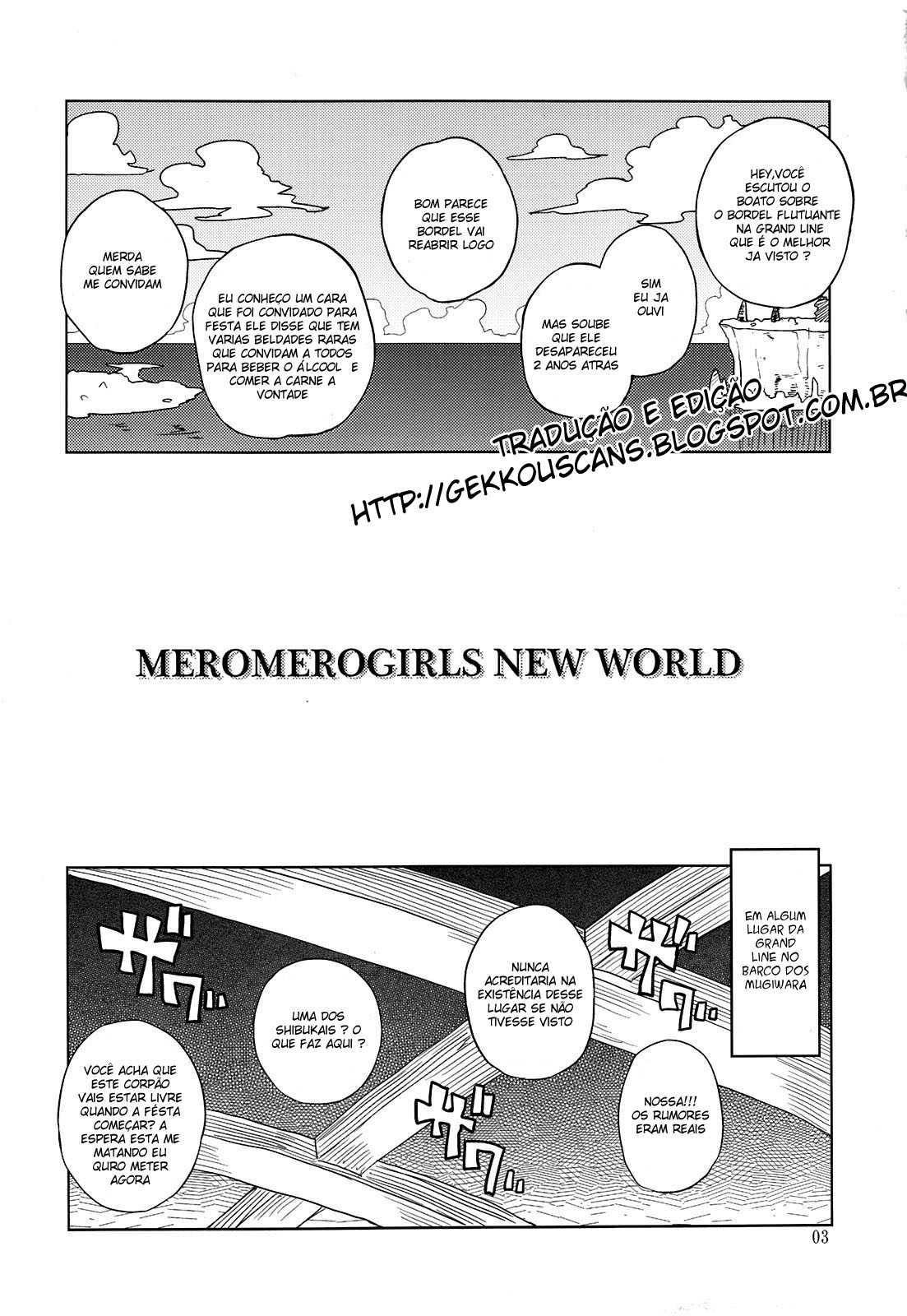 [Denki Shougun] MEROMERO GIRLS NEW WORLD (One Piece)[Portuguese] 