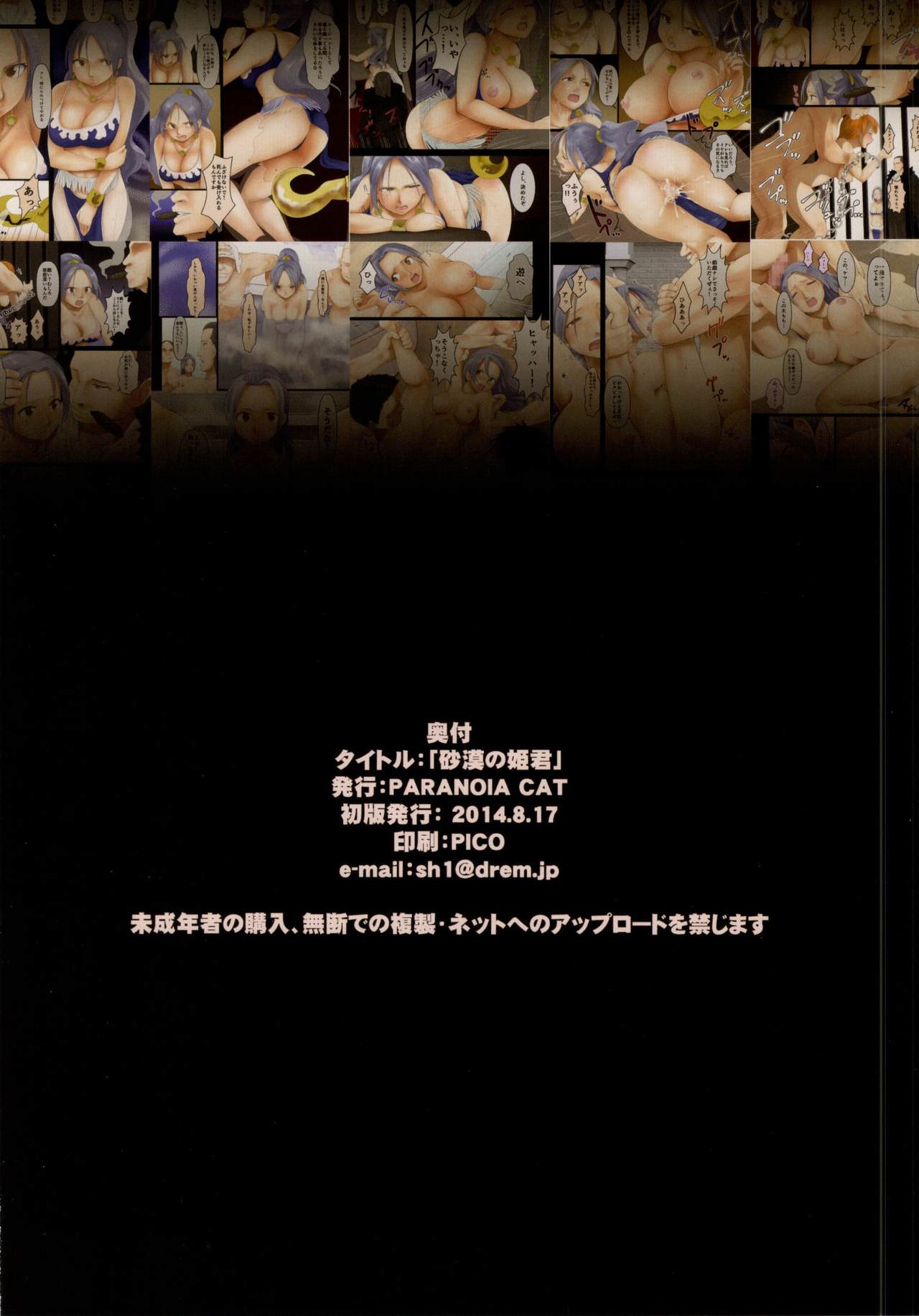 (C86) [PARANOIA CAT (Fujiwara Shunichi)] Sabaku no Himegimi | Princess of the Desert (ONE PIECE) [English] [EHCOVE] (C86) [PARANOIA CAT (藤原俊一)] 砂漠の姫君 (ワンピース) [英訳]