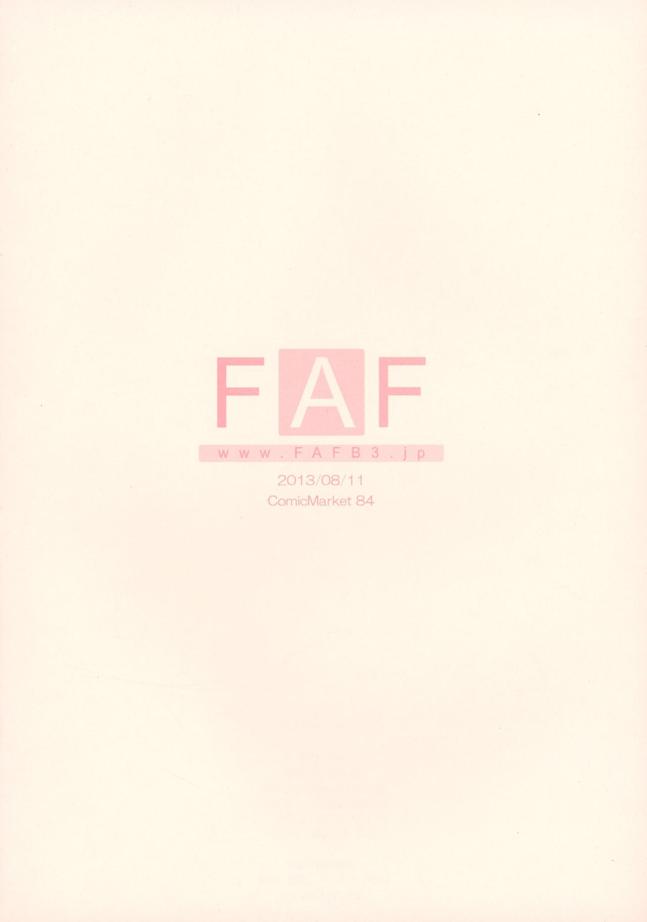 (C84) [FAF (Takasaki Akira)] FAF:C84 (Various) (C84) [FAF (高崎晶)] FAF：C84 (よろず)