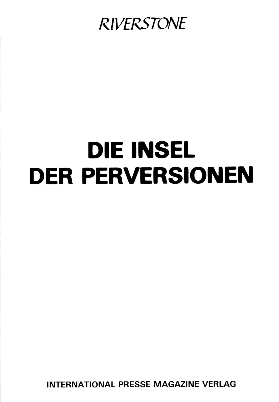 [ Peter Riverstone] Die Insel Der Perversionen [German] 